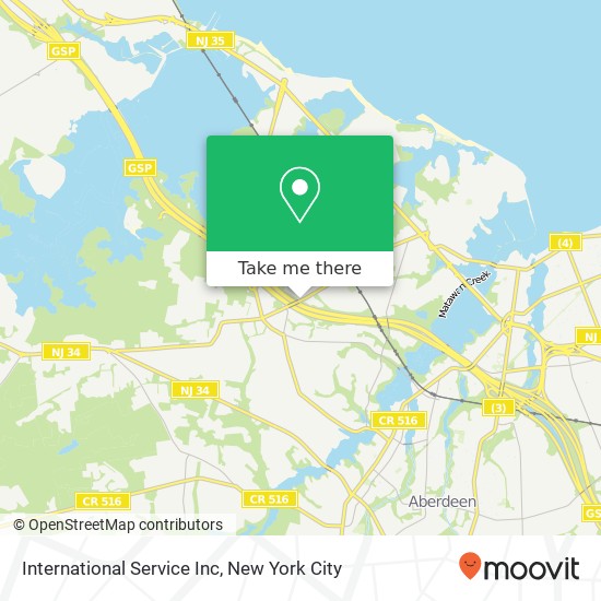 International Service Inc map
