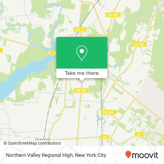 Northern Valley Regional High map