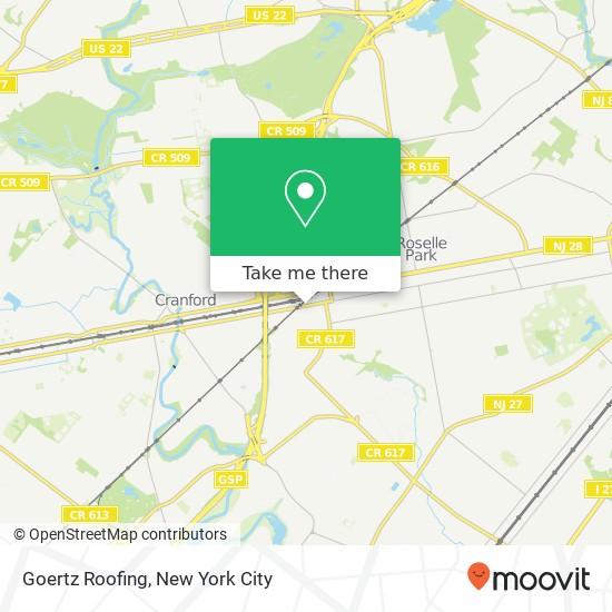 Mapa de Goertz Roofing