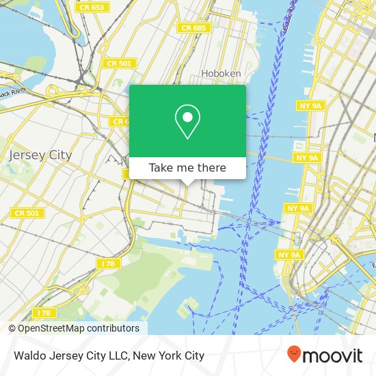 Mapa de Waldo Jersey City LLC