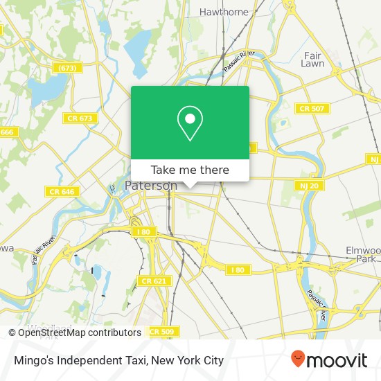 Mingo's Independent Taxi map