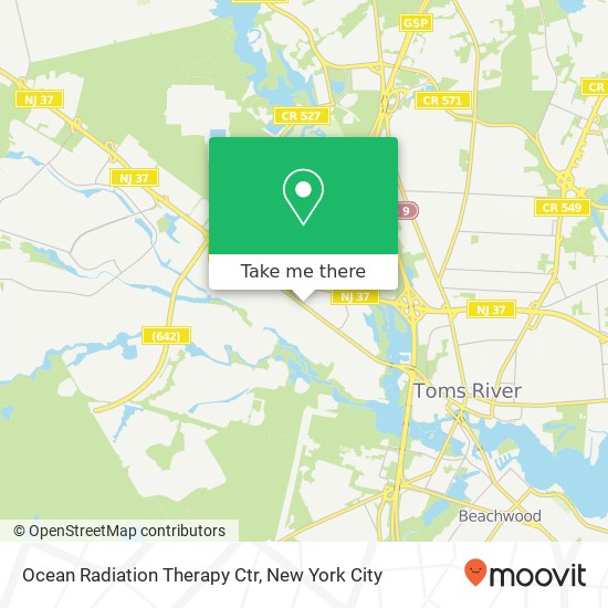 Mapa de Ocean Radiation Therapy Ctr