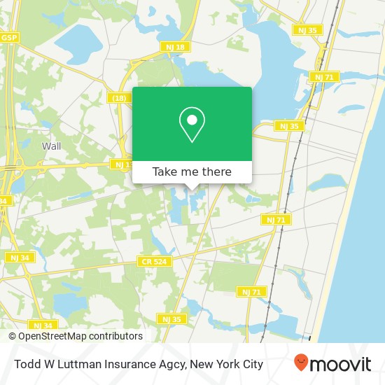 Todd W Luttman Insurance Agcy map