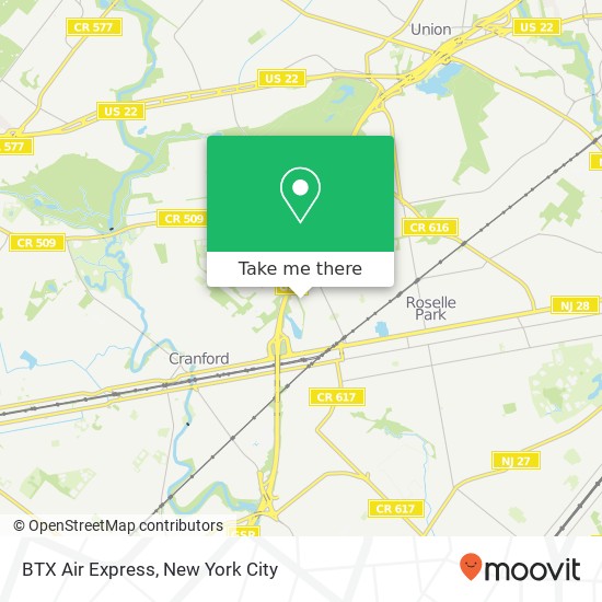 Mapa de BTX Air Express