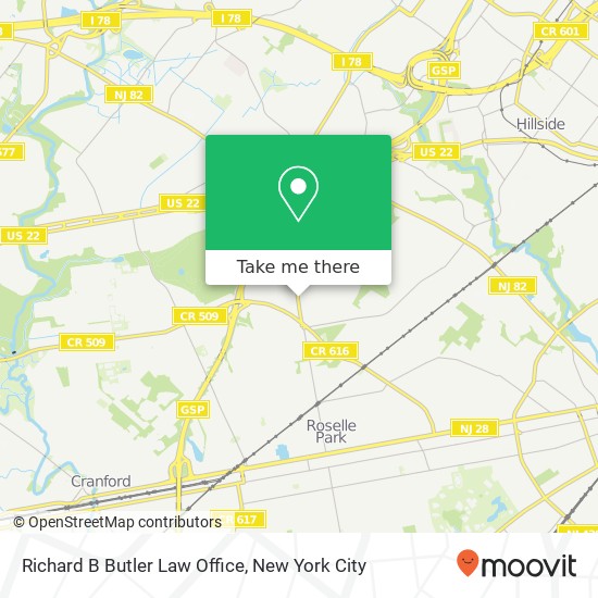 Richard B Butler Law Office map