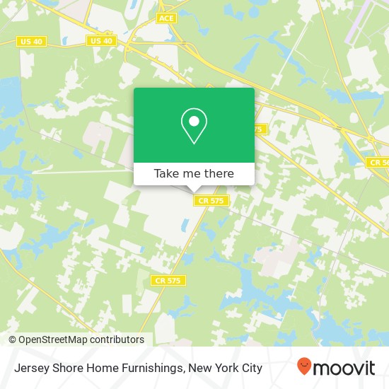 Jersey Shore Home Furnishings map