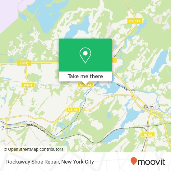 Rockaway Shoe Repair map