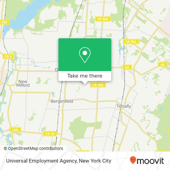 Universal Employment Agency map
