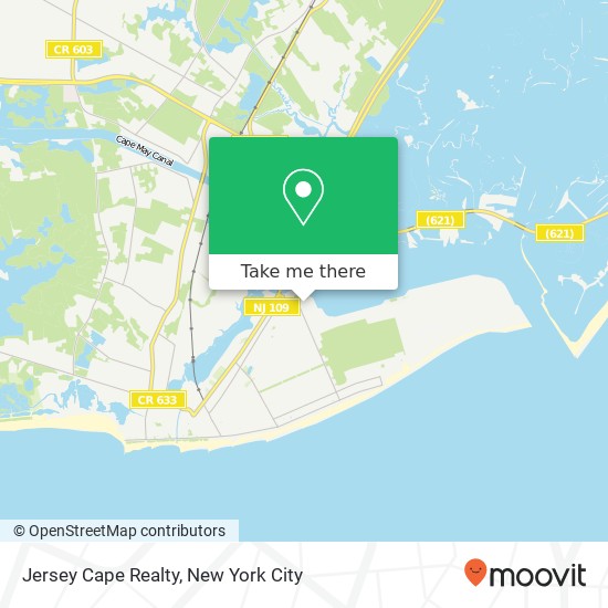 Jersey Cape Realty map