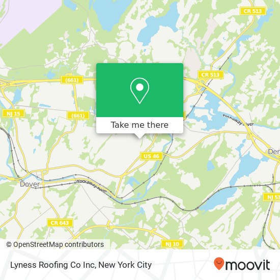 Lyness Roofing Co Inc map