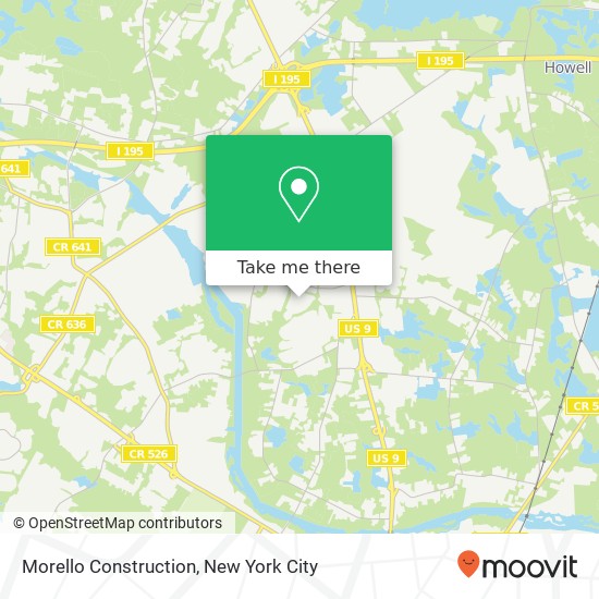 Morello Construction map
