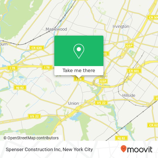 Spenser Construction Inc map