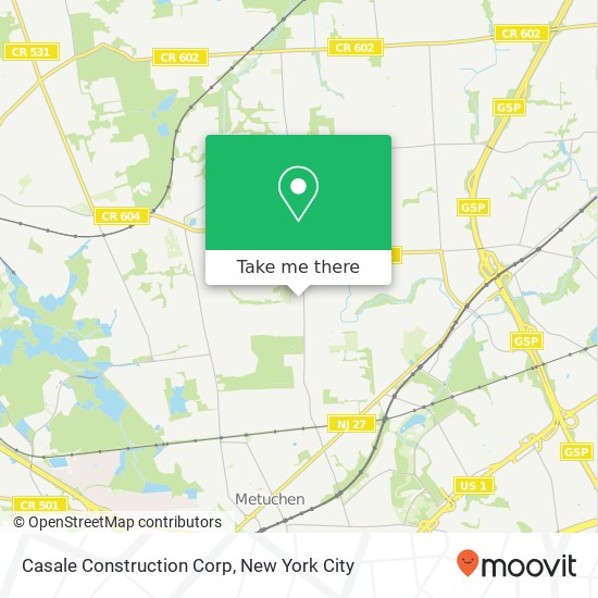 Mapa de Casale Construction Corp