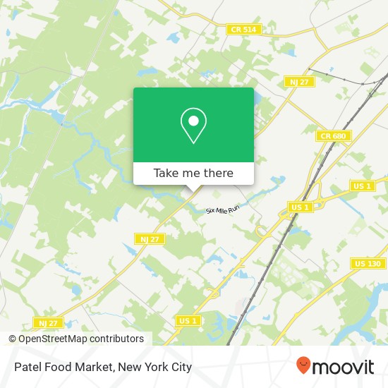 Mapa de Patel Food Market
