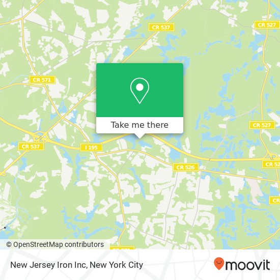 New Jersey Iron Inc map