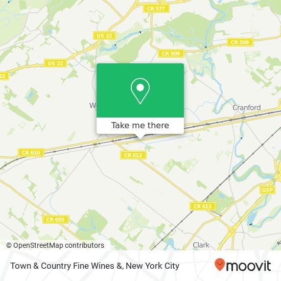 Mapa de Town & Country Fine Wines &