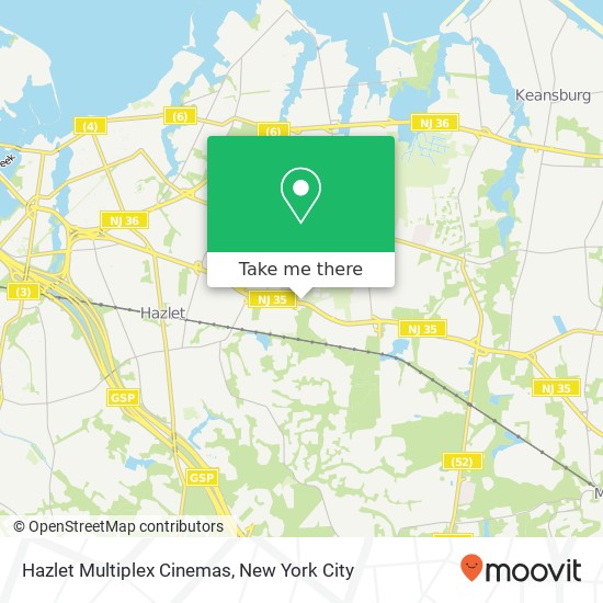 Hazlet Multiplex Cinemas map