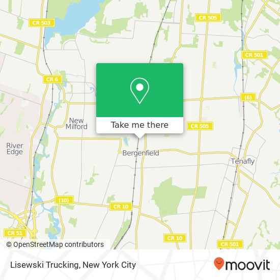 Lisewski Trucking map