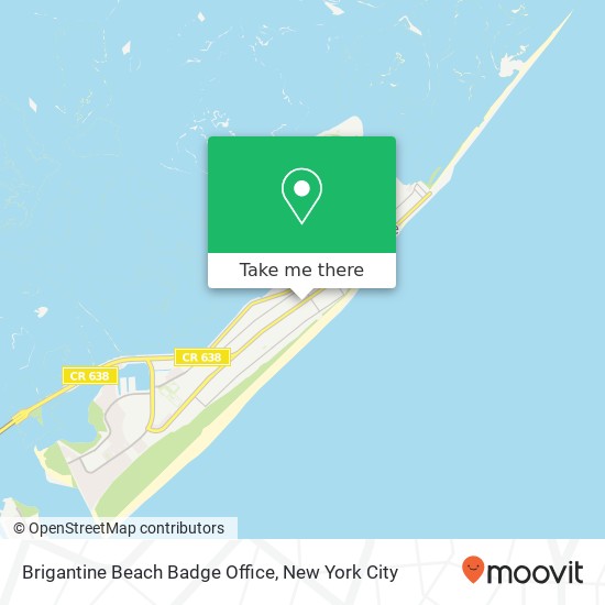Brigantine Beach Badge Office map