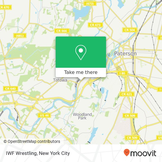 IWF Wrestling map