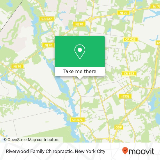 Riverwood Family Chiropractic map