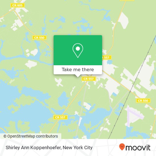 Mapa de Shirley Ann Koppenhoefer