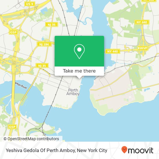 Yeshiva Gedola Of Perth Amboy map