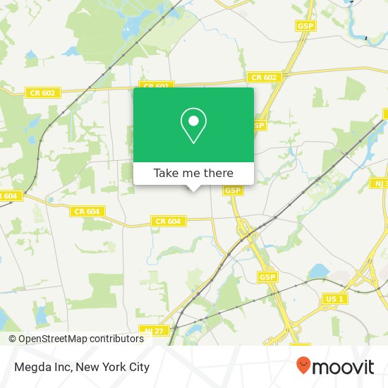 Mapa de Megda Inc