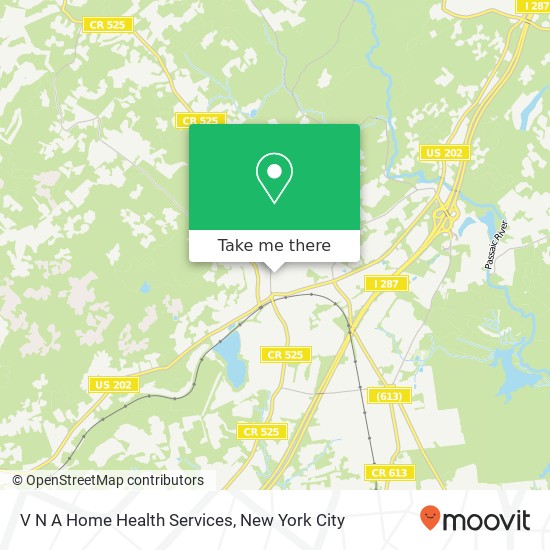 V N A Home Health Services map