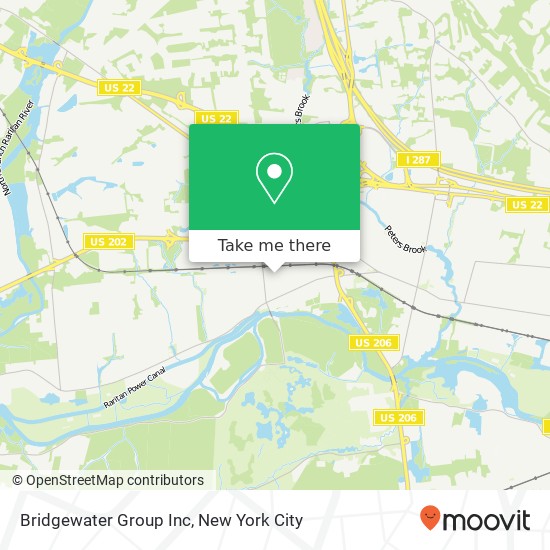 Mapa de Bridgewater Group Inc