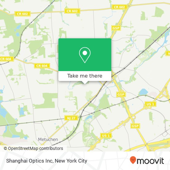Shanghai Optics Inc map