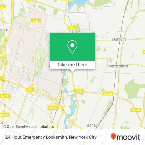 Mapa de 24 Hour Emergency Locksmith