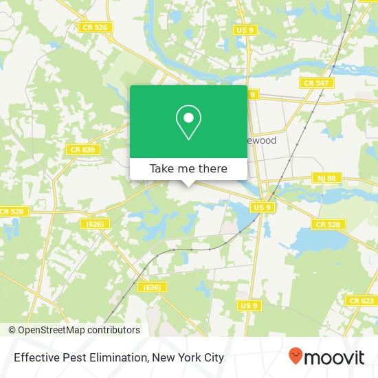 Effective Pest Elimination map
