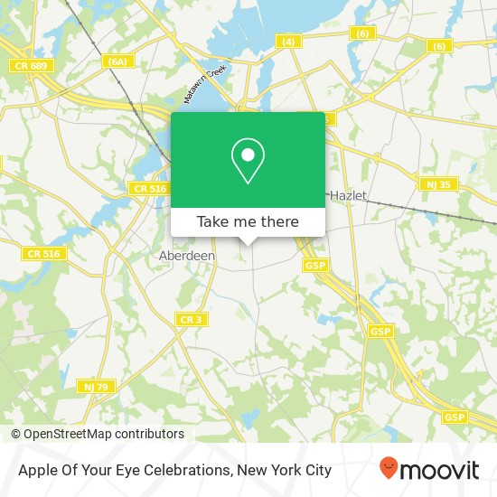 Mapa de Apple Of Your Eye Celebrations