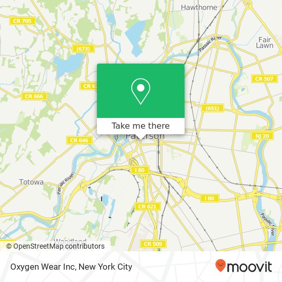 Oxygen Wear Inc map