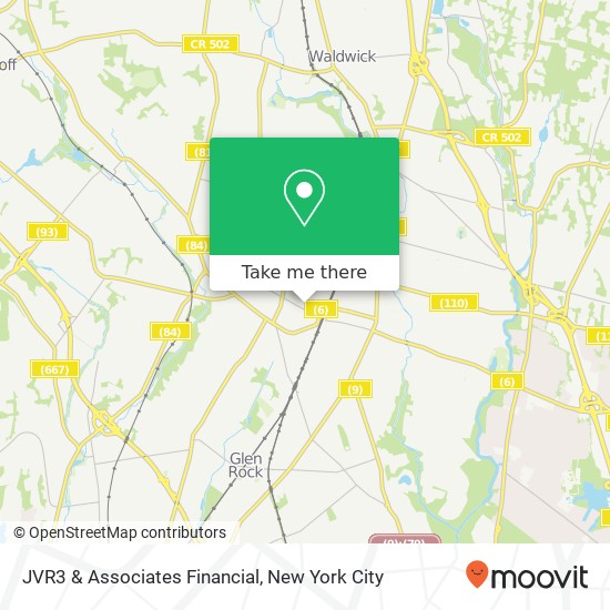 Mapa de JVR3 & Associates Financial