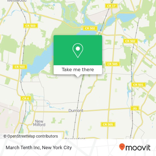 March Tenth Inc map