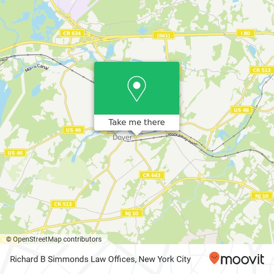 Mapa de Richard B Simmonds Law Offices