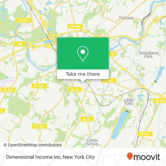 Dimensional Income Inc map