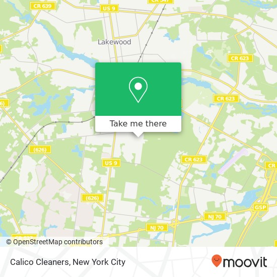 Calico Cleaners map