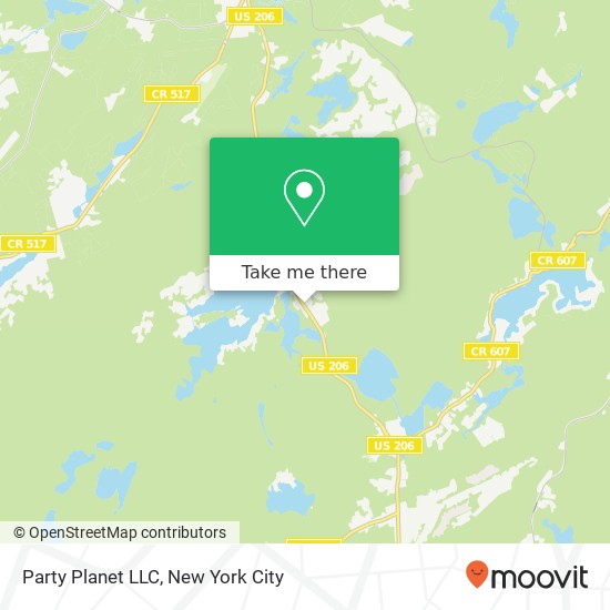 Mapa de Party Planet LLC