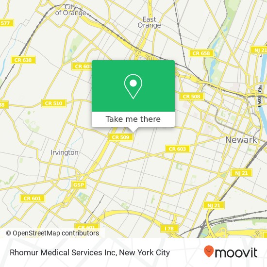 Rhomur Medical Services Inc map
