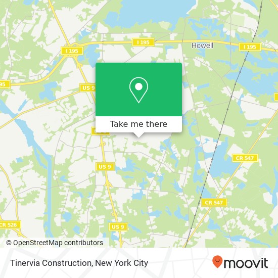 Mapa de Tinervia Construction