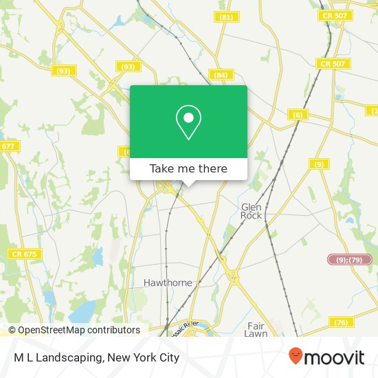 M L Landscaping map