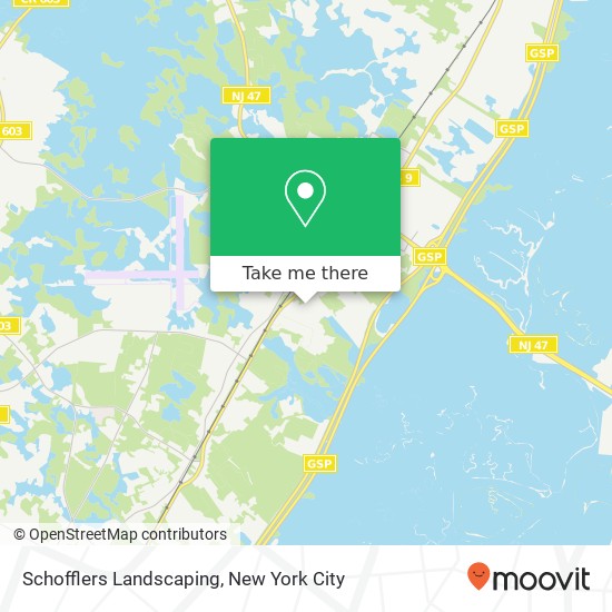 Schofflers Landscaping map