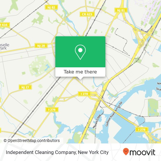 Independent Cleaning Company map