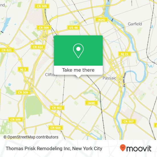 Thomas Prisk Remodeling Inc map