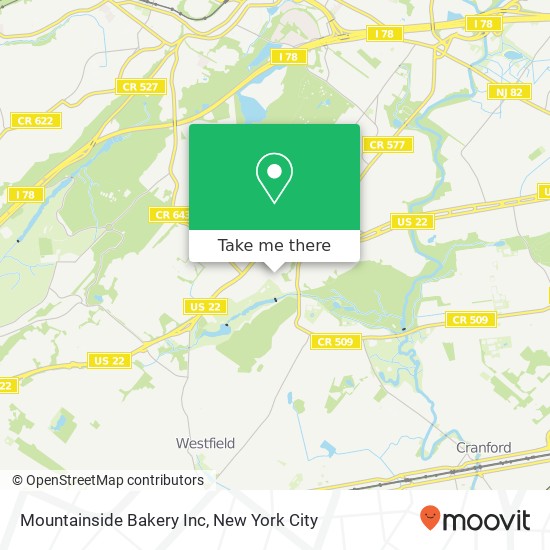 Mountainside Bakery Inc map