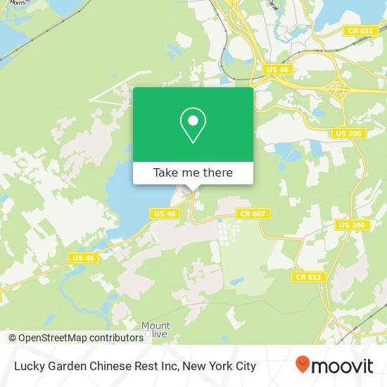 Mapa de Lucky Garden Chinese Rest Inc