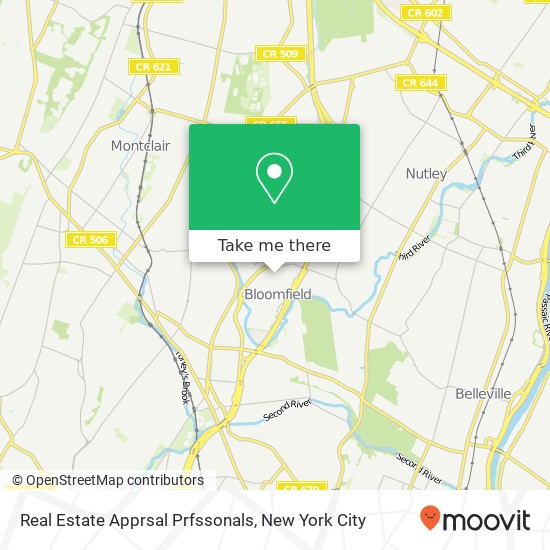 Real Estate Apprsal Prfssonals map